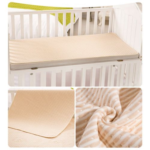  YAMOM Baby Waterproof Bed Pad Organic Cotton Mattress Protector Reusable Incontinence 4 Protective...