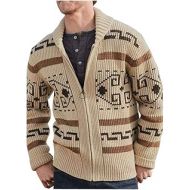 YANGGO Unisex Big Lebowski Sweater for Men Zip Up Knitted Sweater for Halloween Cosplay Costume Shawl Cardigan