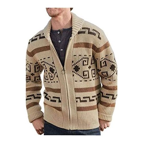  할로윈 용품YANGGO Unisex Big Lebowski Sweater for Men Zip Up Knitted Sweater for Halloween Cosplay Costume Shawl Cardigan