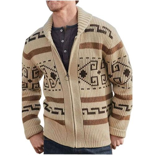  할로윈 용품YANGGO Unisex Big Lebowski Sweater for Men Zip Up Knitted Sweater for Halloween Cosplay Costume Shawl Cardigan