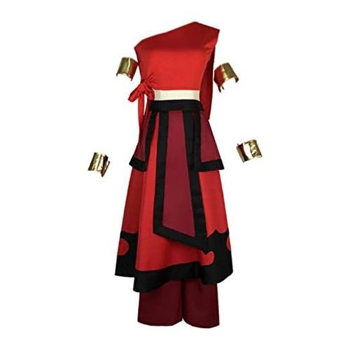 할로윈 용품YANGGO Prince Zuko Katara Aang Cosplay Costume Uniform Outfit Full Set for Adult