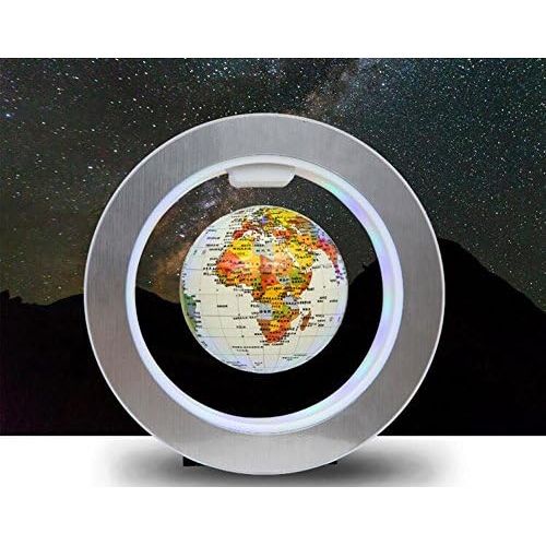  [아마존베스트]YANGHX Levitation Floating Globe 4inch Rotating Magnetic Mysteriously Suspended in Air World Map Home Decoration Crafts Fashion Holiday Gifts (White)