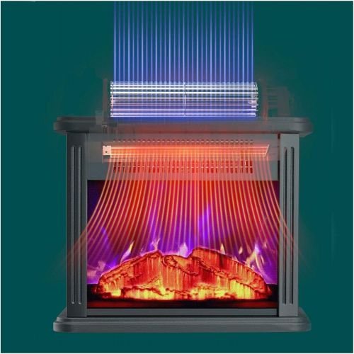  YANGLIYU Freestanding Fireplace Fireplaces Electric Simple Heating Decoration Solid Wood TV Decoration Cabinet Heating Stove Core 1000W 1500W Overheating Safety Function (Color : B