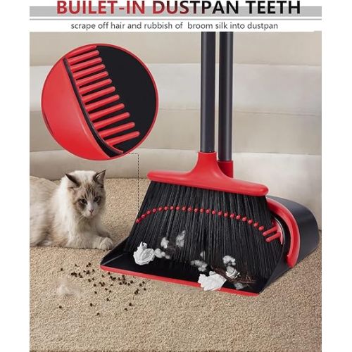  Broom and Dustpan Set for Home, Upgrade 52