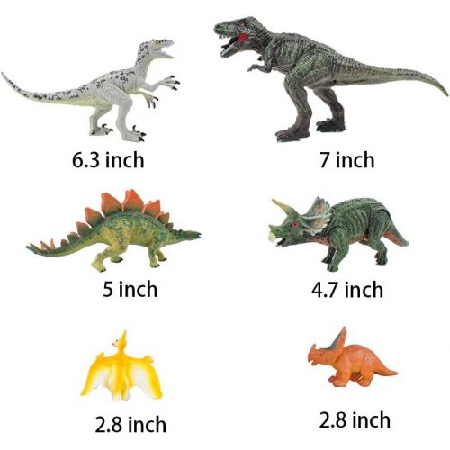  YAOASEN Dinosaur Toys for Boys and Kids Realistic Action Figures Educational Toys,Including T-Rex, Velociraptor Etc,27 Pcs-Gift for Toddler Girls Age 3 4 5