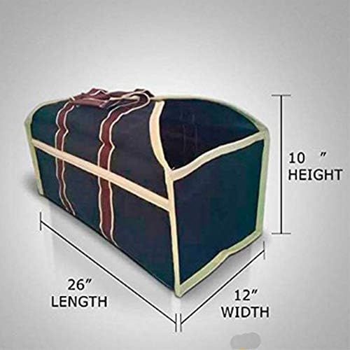  YAOBAO Oxford Cloth Log Carrier Bag,Durable Double Wood Tote,Fireplace Stove Accessories,Extra Large Firewood Holder with Handles for Outdoor Fire Pit Storage Bag,#2