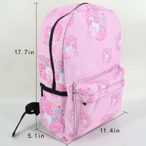  YAOSEN Cartoon Unicorn Backpack Big Capacity Daypack Casual School Bag (Pink)