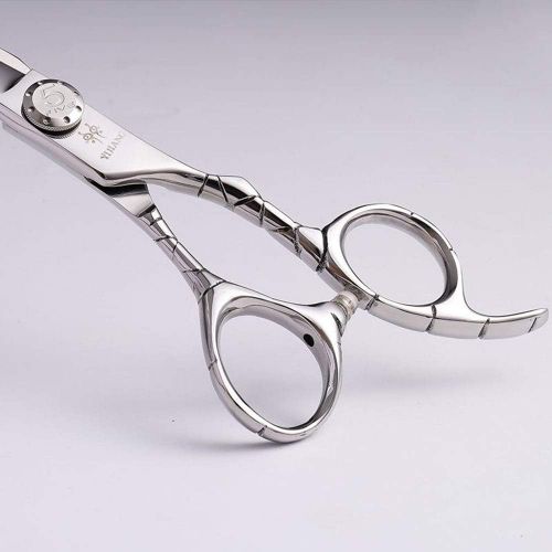  YAOSHIBIAN-shears 7 Inch High-end Pet Scissors Stainless Steel Flat Shear Beauty Tools Shears (Color : Silver)