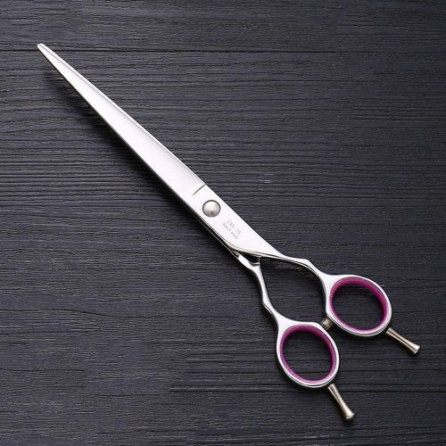  YAOSHIBIAN-shears 7.5-inch Pet Grooming Flat Shears,Double-Tipped Pet Scissors 440C Stainless Steel Pet Grooming Tools Shears (Color : Silver)
