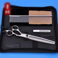 YAOSHIBIAN-shears 8-inch Fish Bone Pet Scissors, High-end Pet Hair Scissors,Stainless Steel Pet Hair Scissors Shears (Color : Silver)