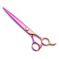 YAOSHIBIAN-shears 7.5 Inch High-end Pet Scissors Stainless Steel Dog Hairdressing Scissors Shears (Color : Colors)