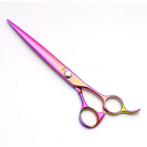  YAOSHIBIAN-shears 7.5 Inch High-end Pet Scissors Stainless Steel Dog Hairdressing Scissors Shears (Color : Colors)