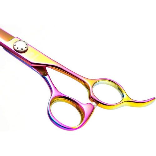  YAOSHIBIAN-shears 7.5 Inch High-end Pet Scissors Stainless Steel Dog Hairdressing Scissors Shears (Color : Colors)