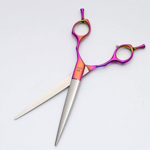  YAOSHIBIAN-shears 7-inch Professional Pet Scissors,Haircuts for Dogs, Hairdressing Tools for Beauticians Shears (Color : Pink)