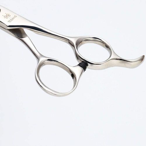  YAOSHIBIAN-shears 7 Inch Hair Straight Beautician Flat Shear,New Pet Scissors 440C Stainless Steel Dog Shaving Tools Shears (Color : Silver)