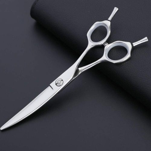  YAOSHIBIAN-shears 6-inch Professional Hairdressing Scissors, Pet Scissors Shears (Color : Silver)