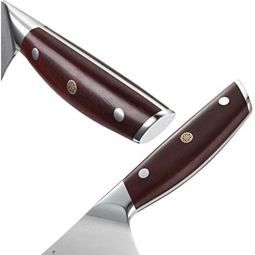  [아마존베스트]YARENH Damascus Kitchen Knife Set of 5 Chefs Knives Professional Japanese Damascus Steel & Dalbergia Wooden Handle Professional Damask Chefs Knife KTF Series
