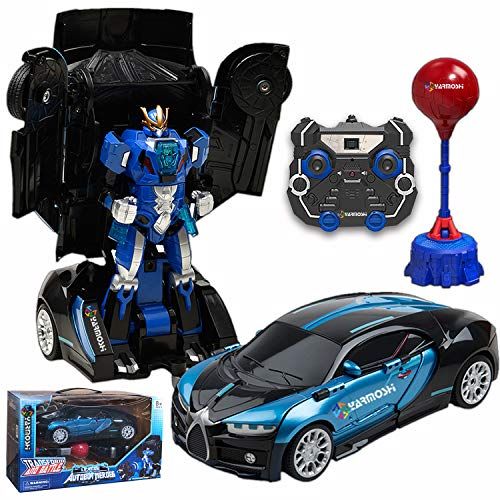  YARMOSHI RC Car Robot Remote Control USB Charger Fights Throws Punches - Punching Bag Included Scale 1:16 Fun Gift for Boys Girls Action Figure Age 5+