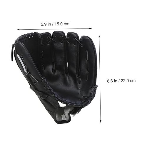  YARNOW 3 Pcs Baseball Glove Toddler Gloves Softball Infielders Gloves Hand Throw Gloves Sports Infielders Glove Gloves for Kids Outfield Glove Left Hit The Ball Child Pu Training Gloves