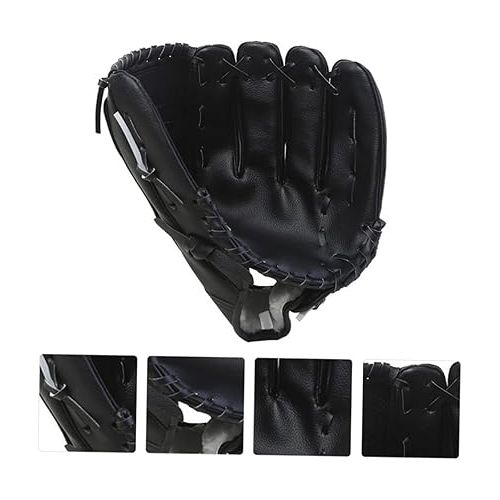  YARNOW 3 Pcs Baseball Glove Toddler Gloves Softball Infielders Gloves Hand Throw Gloves Sports Infielders Glove Gloves for Kids Outfield Glove Left Hit The Ball Child Pu Training Gloves