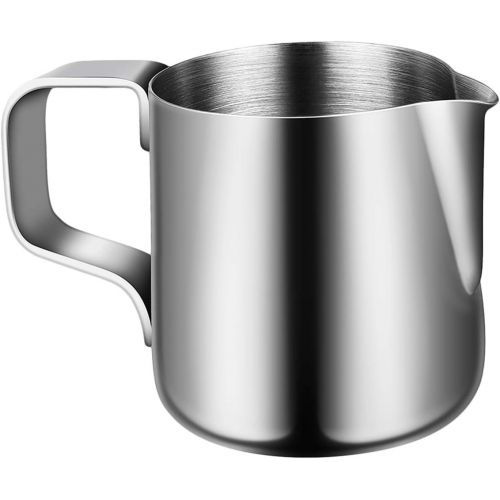  YARNOW Milk Frothing Pitcher 100ml, Stainless Steel Espresso Milk Steaming Pitcher Coffee Milk Frother Jug Cup for Espresso Machine, Milk Frother, Latte Art 1PCS