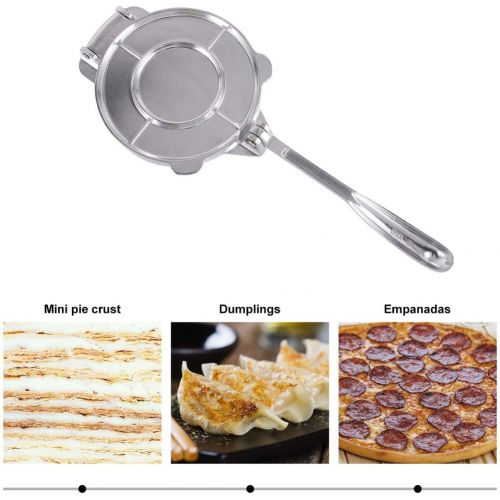  [아마존베스트]YARNOW Tortilla Press Stainless steel Flour Corn Press with Foldable Handle Duty Tortilla Press Maker Kitchen Gadget Tool 16.5cm Silver