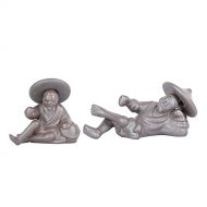 인센스스틱 YARNOW 2Pcs Taigong Fishing Figurine Incense Stick Holder Miniature Fisherman Statue Incense Burner Cake Topper for Home Craft Fairy Garden Decor