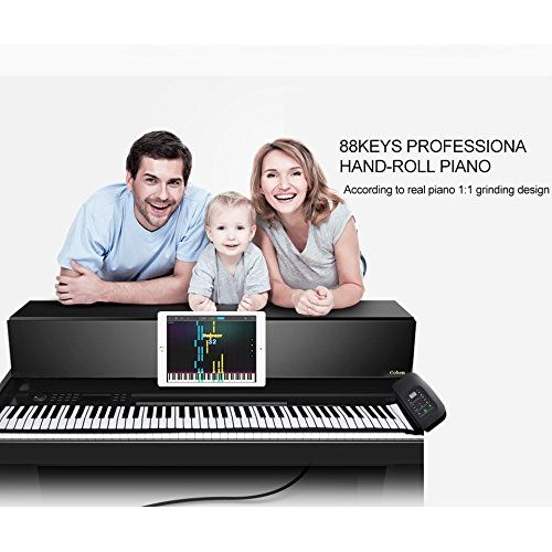  YARUIFANSEN 88 Keys Flexible Silicon Roll up Piano with MIDI & Speaker Keyboards Instrument