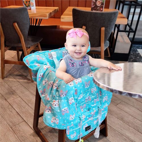  [아마존베스트]Yasmin Box Shopping Cart Covers for Baby - High Chair Cover - Thick Padded Seat Cushion - Safety...