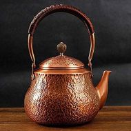 YAYONG Handmade Solid Copper Tea Pot Kettle Stovetop Teapot Thick,Pure Copper Kettle, Kettle, Tea Set, for Wood Stove ?And Gas Stove