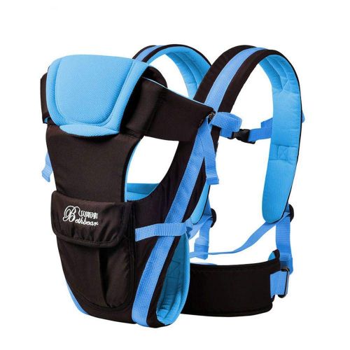  YB Flip 4-in-1 Convertible Baby-Carrier-wrap-Sling-Kangaroo-Bag (Blue)