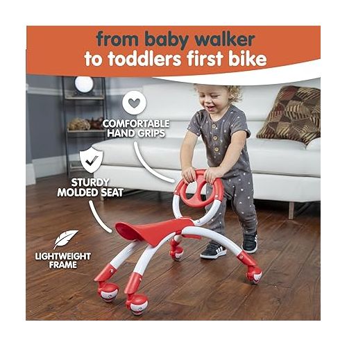  Pewi Walking Ride On Toy - From Baby Walker to Toddler Ride On for Ages 9 Months to 3 Years Old