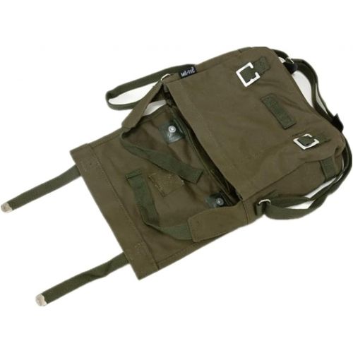  YBRR German Canvas Bag Retro WW2 Bread Bag Tactical Backpack Camping Equipment Hiking Backpacks, Army Green, Small
