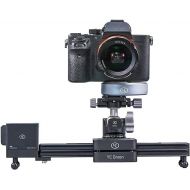 YC Onion Camera Slider Motorized 12in/30cm APP Bluetooth Control Used with Ronin-s rs2 or Zhiyun stabilizer Achieve 3-4 or 5 Axis Video Slider Dolly Track Motion Rail Made of Alumi