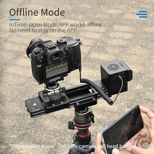  YC Onion Camera Slider Motorized 12in/30cm APP Bluetooth Control Used with Ronin-s rs2 or Zhiyun stabilizer Achieve 3-4 or 5 Axis Video Slider Dolly Track Motion Rail Made of Alumi