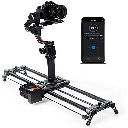  YC Onion Motorized Camera Slider 80cm/31 APP Control Carbon Fiber Loads up to 20kg/ 44.09Lb horizontals Motor Time Lapse Video Camera DSLR Video Movie Photography Camcorder Stabili