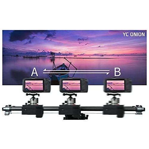  YC Onion Motorized Camera Slider 80cm/31 APP Control Carbon Fiber Loads up to 20kg/ 44.09Lb horizontals Motor Time Lapse Video Camera DSLR Video Movie Photography Camcorder Stabili