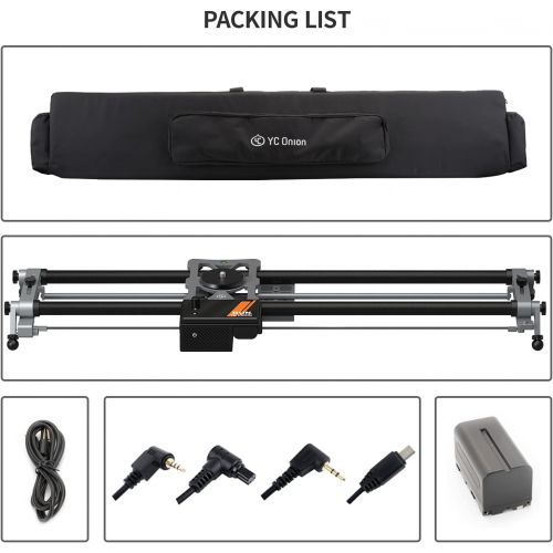  YC Onion Motorized Camera Slider 80cm/31 APP Control Carbon Fiber Loads up to 20kg/ 44.09Lb horizontals Motor Time Lapse Video Camera DSLR Video Movie Photography Camcorder Stabili