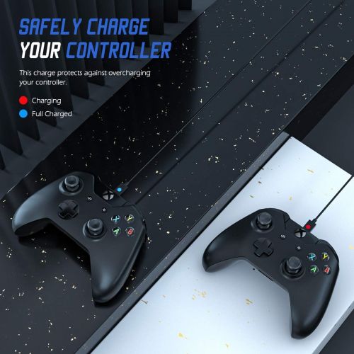  [아마존베스트]Xbox One Controller Battery Pack, YCCTEAM Xbox One Controller Charger with 2pcs 1200 mAh Rechargeable Battery Play and Charger Kit for Offical Xbox One,Xbox One S,Xbox One X,Xbox O