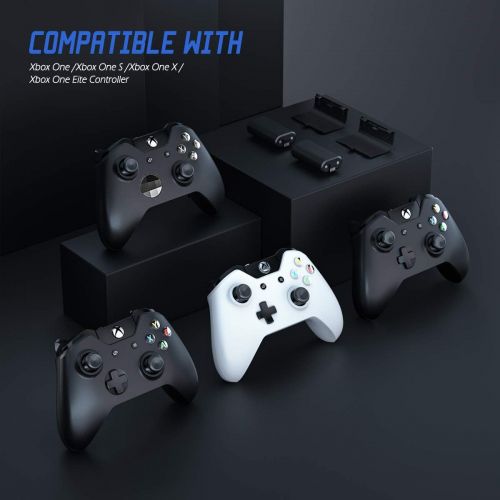  [아마존베스트]Xbox One Controller Battery Pack, YCCTEAM Xbox One Controller Charger with 2pcs 1200 mAh Rechargeable Battery Play and Charger Kit for Offical Xbox One,Xbox One S,Xbox One X,Xbox O