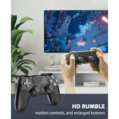  [아마존베스트]YCCTEAM Wireless Game Controller with Built-in 1000mAh Rechargeable Battery, Gyro and Speaker