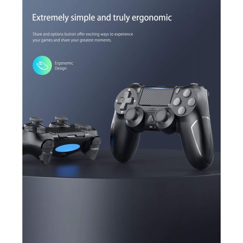  [아마존베스트]YCCTEAM Wireless Game Controller with Built-in 1000mAh Rechargeable Battery, Gyro and Speaker