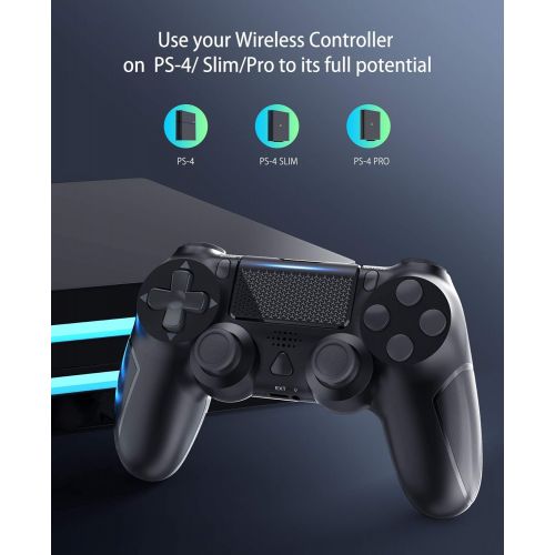  [아마존베스트]YCCTEAM Wireless Game Controller with Built-in 1000mAh Rechargeable Battery, Gyro and Speaker