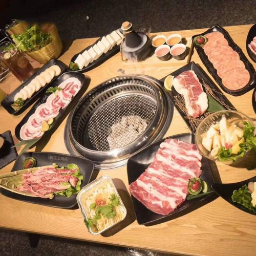  YCDJCS Barbecue Grill Commercial Charcoal Grill Stainless Steel Household Korean Charcoal Barbecue Grill Portable BBQ Grill for Picnic Garden Camping Grills (Color : Silver, Size :