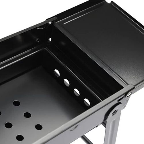  YCDJCS Outdoor Barbecue Household Charcoal Barbecue Utensils Barbecue Stove Small Smokeless Brazier Folding Portable Installation-Free Barbecue Grill Camping Grills (Color : Black,