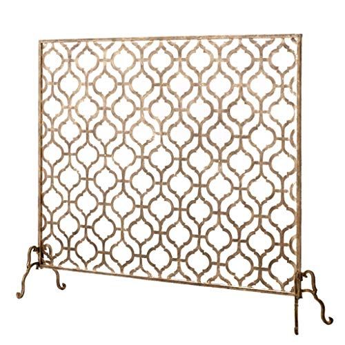  YCDJCS Spark Guard Fire Screen Protector Fireplace Fender Fire Guard Free Standing Fireplace Spark Screen Iron Fire Panel Mesh Safety Fire Place Guard For Wood And Coal Firing Stoves Gril