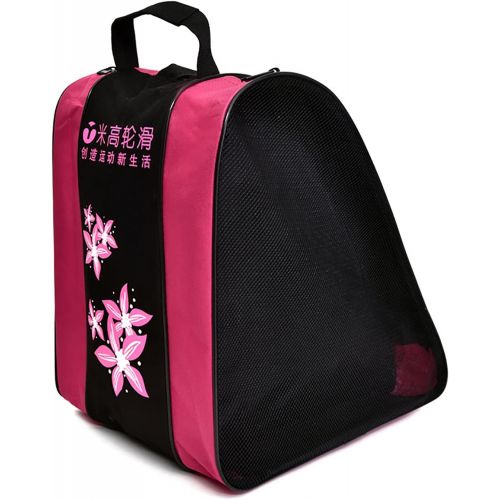  YCRRVAE Roller skating bag, breathable unisex, carrying bag, adjustable shoulder strap, storage bag, skates or inline roller accessories