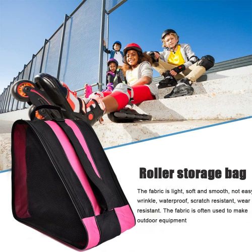  YCRRVAE Roller skating bag, breathable unisex, carrying bag, adjustable shoulder strap, storage bag, skates or inline roller accessories