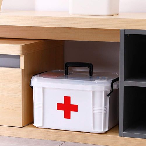  YD-Shop YD Medical box-PP plastic, thick environmental protection, anti-fall and durable, light and easy to take, household medical kits, childrens medicine kits, medical supplies, medical