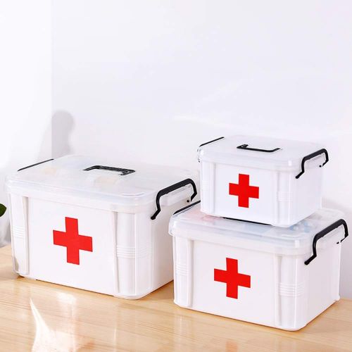  YD-Shop YD Medical box-PP plastic, thick environmental protection, anti-fall and durable, light and easy to take, household medical kits, childrens medicine kits, medical supplies, medical